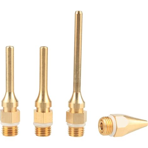 Lot de 4 buses de pistolet à colle chaude, pistolet à colle, pointe en cuivre, outil de rechange, accessoires pour bricoleurs, projets d'artisanat, 3.0 x 50 mm, 2.0 x 70 mm. (1/5)