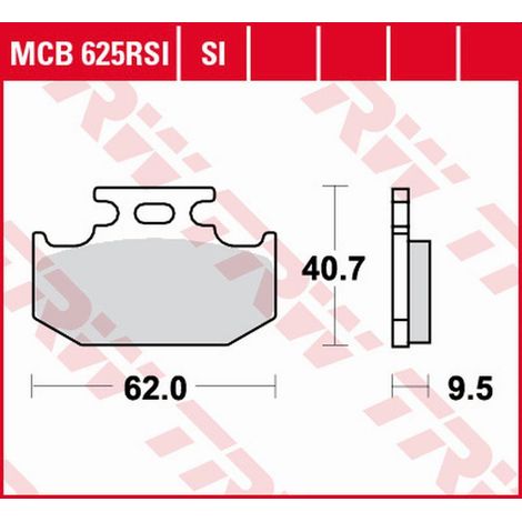Pastiglie freno TRW ZF KH152 SINTER OFFROAD RACING KAWASAKI KX 125/250/500 '89-'95, SUZUKI RM 125/250 '89-'95, RM-X 250 '89-'98, DR 350 '90-'99, YAMAHA YZ 125/250 '90-'96, WR 125 '91-'97, XT 250X '08-