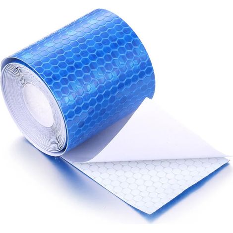 Lichtreflektierendes, selbstklebendes Folienband mit hoher photometrischer Leistung, 5 m x 5 cm, blau