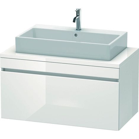 Meuble sous-console DURASTYLE 512x1000x548mm chêne noir / blanc mat (1/4)