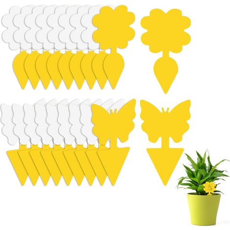 20 pièges à insectes collants -Convient aux plantes en pot, aux jardins et aux serres. -Protection de l'environnement et sécurité (1/5)