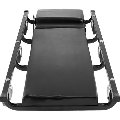 Mophorn Garage per meccanici Creeper, 101.6cm, capacità 136,1kg Carrello mobile per auto con 6 ruote Poggiatesta ammortizzato regolabile,telaio in acciaio resistente Profilo basso per garage,officine (1/5)