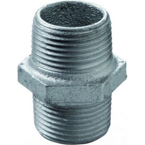 Mamelon double mâle 280 galvanisé 1 1/4'' 33/42 - - 28005006