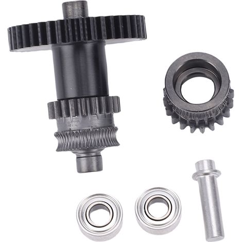 Kit engrenages extrudeuse imprimante 3D compatible Anycubic Kobra 2 Pro Max Plus, acier trempé revêtu DLC, axe intégré, 2 pignons 2 roulements (1/5)