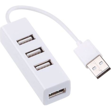 Hub USB 2.0 - XYSTEC - 4 ports - Plug & Play - Noir - Rétrocompatible USB 1.1 (1/3)