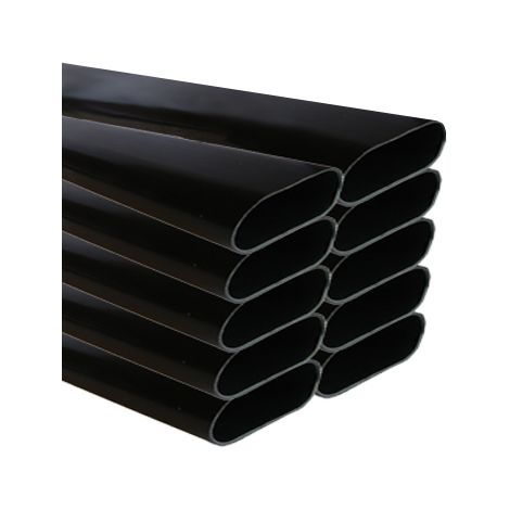 Tuyau spécial Aspiration centralisée ovale série SlimLine Vac par botte de 15 m pour cloison 70 mm, SACH AI9101/1.5-SC