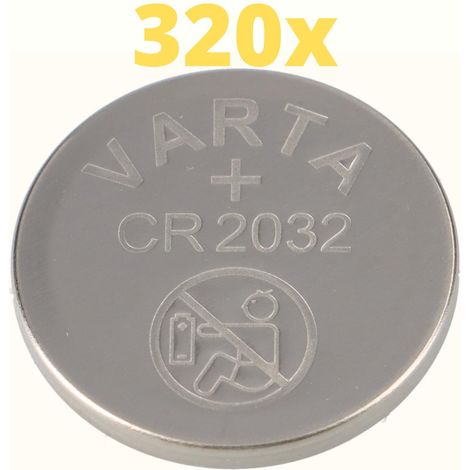 320x Varta Lithium 3V CR2032-P Bulk 3V/220mA lose CR 2032 (1/5)