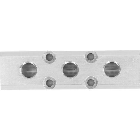 Bloc de distribution pneumatique 30x30mm, entrée G1/2, sorties multiples G1/4 (1/4)
