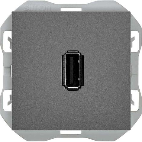 SIMON 270  Conector USB datos tipo A titanio 20000090-096