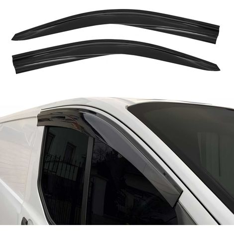 Déflecteurs De Vent Pluie d'air Compatible avec Mercedes Vito W639 2003-2014 Acrylique Noir (1/5)