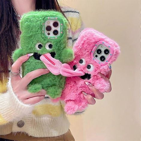 Étui de protection souple et antichoc en peluche pour iPhone 11 (6,1 pouces), compatible avec l'iPhone 11 (lot de 2). (1/4)