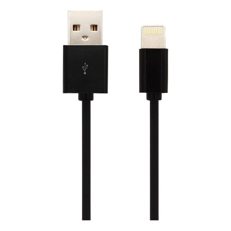 V-TAC Lightning-Kabel, 1,5 m, Schnellladung, 2,4 A, mit MFI-Lizenz, Farbe Schwarz (1/5)