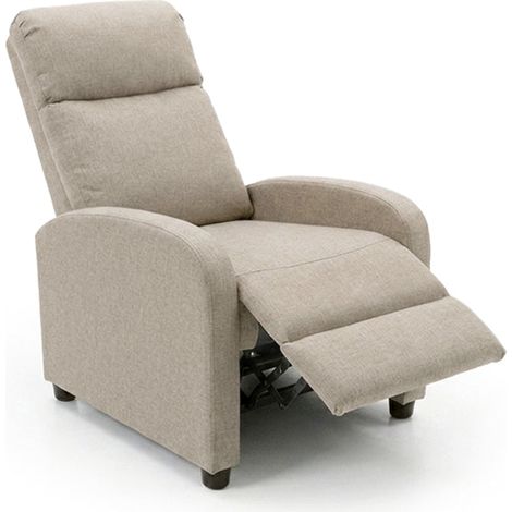 Sillon Reclinable Ellie 1 Plaza Marron, 103cm, Marron (1/5)