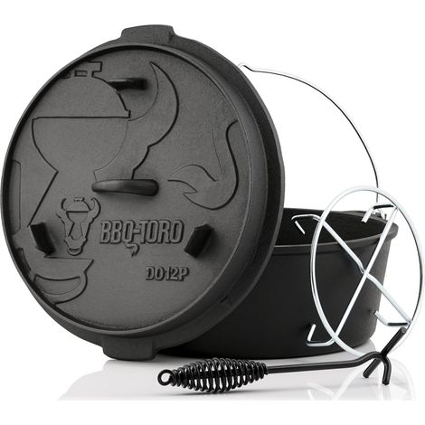 BBQ-Toro Dutch Oven DO12PX, pentola in ghisa da 13,6 L Pentola in ghisa Premium (1/5)