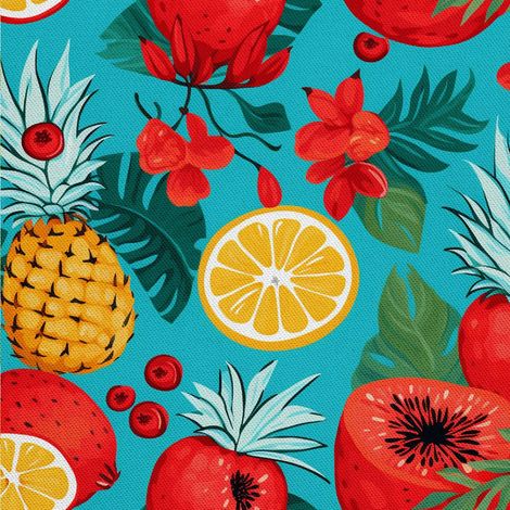 Tela decorativa para exteriores Oxford - Motivo frutal DX6287 (1/5)