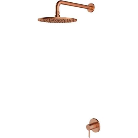 OMNIRES Y - Set doccia con miscelatore ad incasso e soffione, con corpo, diametro 25 cm, rame spazzolato SYSY36CPB (1/2)