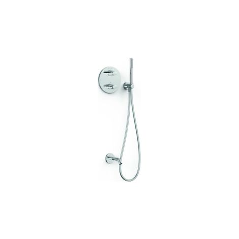 Kit robinet thermostatique encastré 2 voies pour baignoire et douche Therm-box Chrome - TRES 28135006