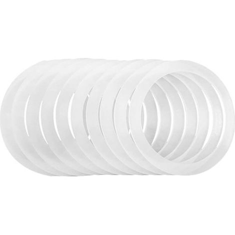 10 guarnizioni in silicone per barattoli da conserve, guarnizioni a bocca larga con guarnizione, guarnizioni di ricambio per barattoli, guarnizioni a tenuta stagna, adatte alla maggior parte dei barat (1/5)