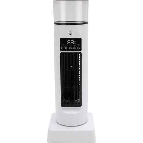 Ventilateur Tour de Bureau Sans Pales USB Silencieux Télécommande Climatiseur Brumisateur Humidificateur 34.5cm ABS 7 Couleurs 2 Sacs Glace (1/5)