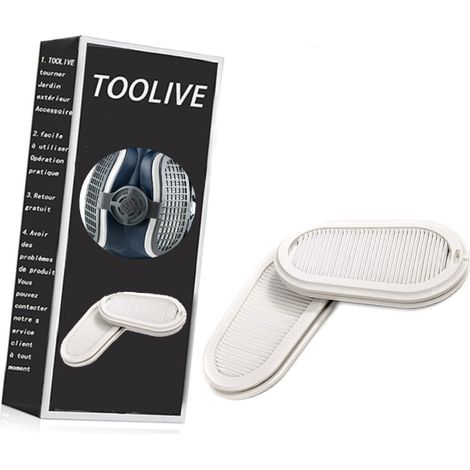 Paire de filtres de rechange anti-poussière P3 GVS SPR316 pour masque de protection (1/4)