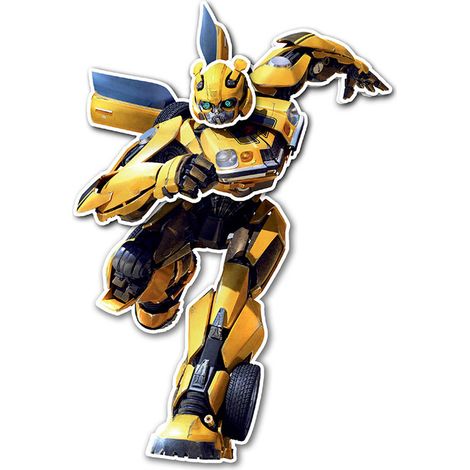 sticker mural Transformers jaune - Sanders & Sanders (1/4)