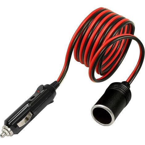 Cigarette Lighter Extension Cable Car Cigarette Lighter Charger Cable Car Accessory Car Extension Cable Cigarette Lighter Socket Car Charger (1/5)