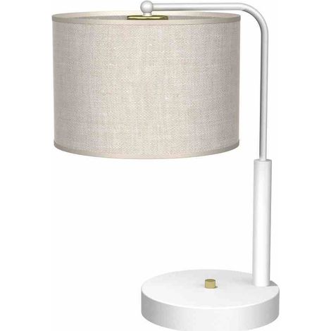 Lampe de table LINO lin-blanc E27 60W Milagro MLP7502 (1/5)