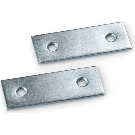Placa ensamble cuadrada zincada 100x20mm - alta resistencia y durabilidad - MARCA (1/3)