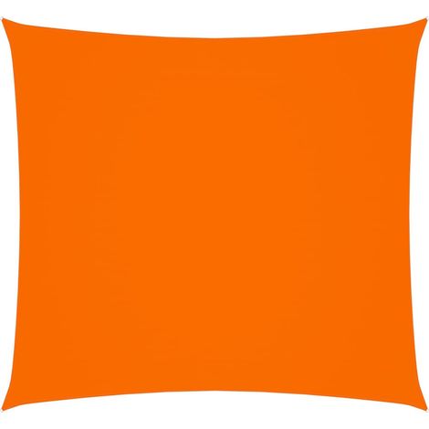 Voile de parasol Tissu Oxford carré 7x7 m Orange (1/5)