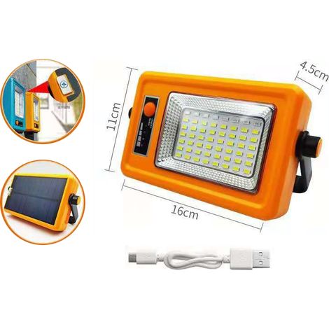 Lanterne de camping solaire jaune, lampe de tente rechargeable portable, éclairage extérieur multifonction haute luminosité, avec batterie intégrée, lanterne Yuan pour maison et plein air (1/5)