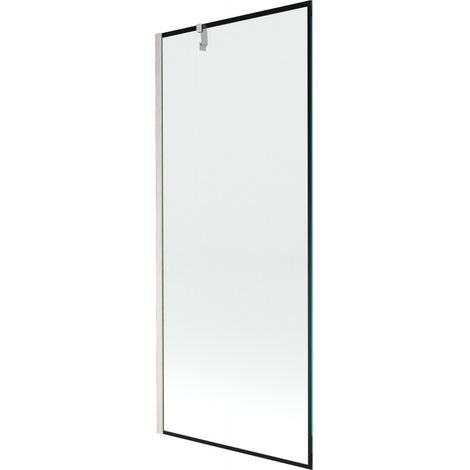 Mexen Next paratia doccia a 1 anta 80 x 150 cm, cornice nera, nichel spazzolato - 895-080-000-00-70-97 (1/5)