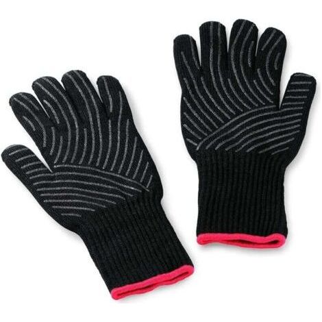 Guanti da barbecue ignifughi e termoisolanti resistenti alle alte temperature, guanti antiscottatura per forno a microonde da 800 gradi (1/4)