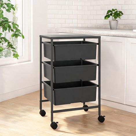Armoire de rangement en acier plastique 40,8 x 33,5 x 60,5 cm (1/5)