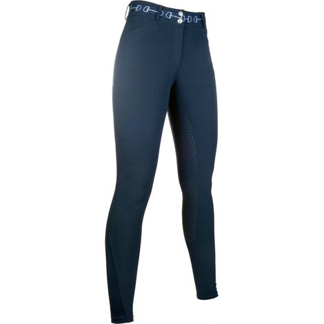 Pantaloni equitazione per donna con grip al ginocchio modello Monaco: 48, Bianco 1200 (1/5)