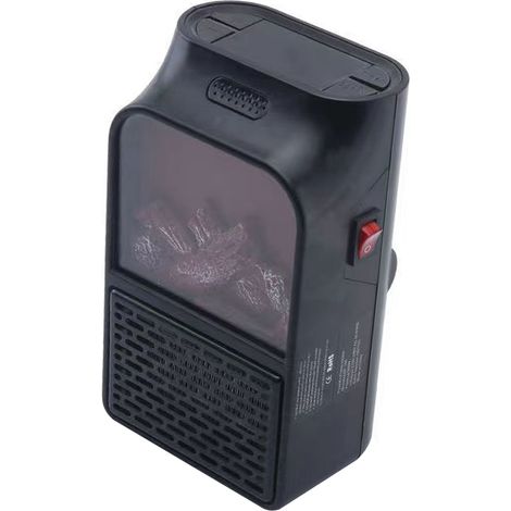 Chauffage d'appoint électrique 400 W à brancher, chauffe rapide et portable, idéal pour la chambre, le salon ou le bureau (prise UE 220 V). (1/5)