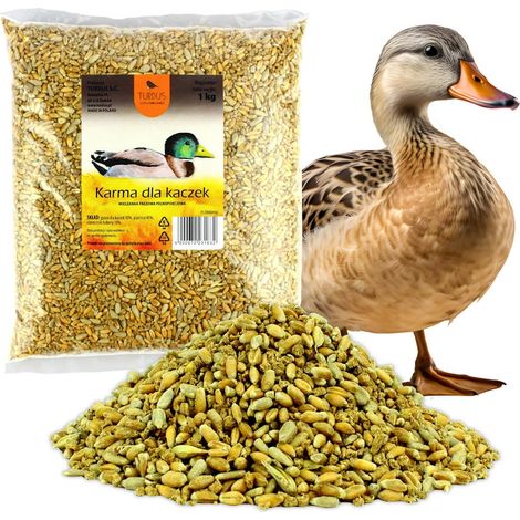 Aliment pour canards, nourriture d'hiver pour oiseaux, mélange avec graines de tournesol 1 kg (1/5)