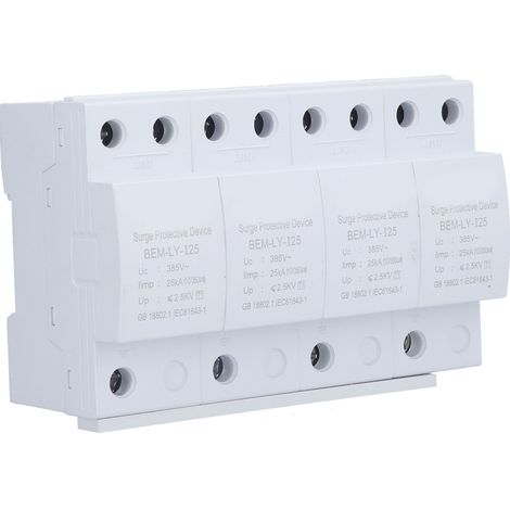 Parafoudre modulaire BEMLYI25, parasurtenseur 220V/385V pour protection contre la foudre et les surtensions. (1/5)