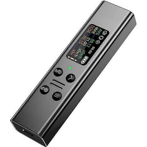 Compteur Geiger, détecteur de rayonnement nucléaire, détecteur de radioactivité, dosimètre portable rechargeable pour rayons X, gris foncé (1/5)