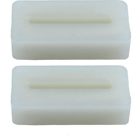 2 guides de chaîne en bandes amortissantes compatibles avec Husqvarna 61 66 266 268 272 pour pièces de tronçonneuse, guide de chaîne / bande amortissante (1/5)