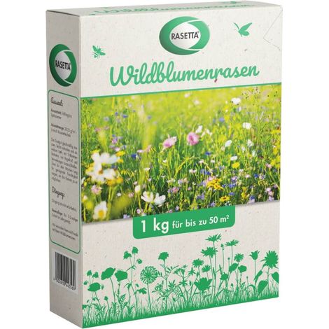 Stroetmann Rasetta Fleurs sauvages 1 kg de graines de gazon Mélange de fleurs sauvages Mélange d'abeilles (1/5)