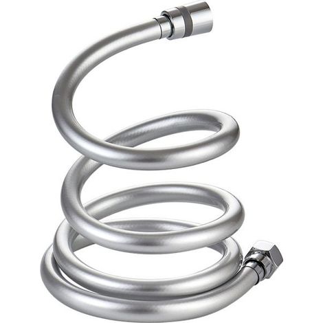 Duschschlauch, 1,5 m PVC-Duschschlauch, 360°-Drehgelenk-Duschschlauch mit Messinganschluss, Universalanschluss G 1/2-Olive (1/4)