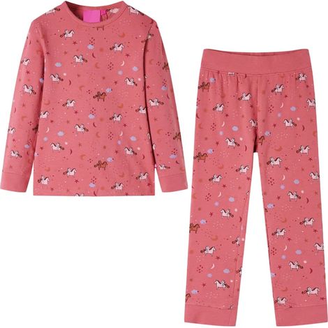 Teenpull – Kinderpyjama mit Langen Ärmeln Altrosa 104 (1/5)