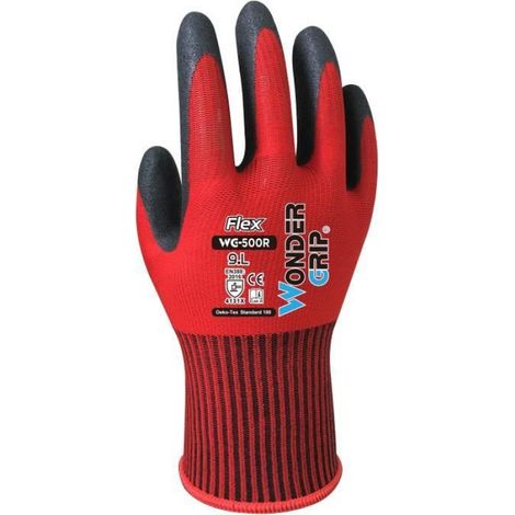 Gants de travail - Nitrile sur nylon - Revêtement paume nitrile - Doublure calibre 13 - Taille 7 - Par paire (1/5)