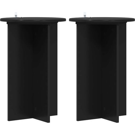 Maison Exclusive - Supporto per piante 2 pcs Nero Ø40 x 60 cm Legno ingegnerizzato