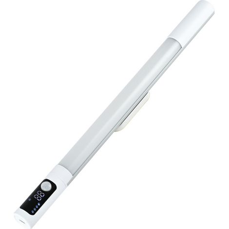 Éclairage LED sous meuble, lampe intérieure à détecteur de mouvement et angle d'inclinaison réglable, éclairage sous meuble avec affichage, éclairage à piles pour placard et armoire (1/5)