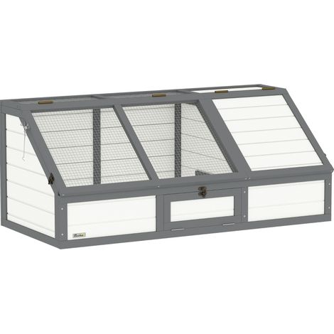 Recinto esterno per tartarughe senza base 120 x 55 x 50 cm bianco HOMVRA (1/5)