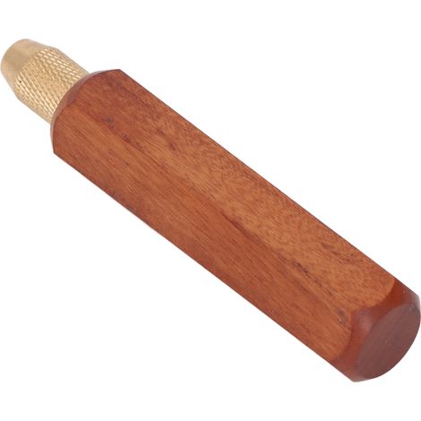Poignée de scie manuelle amovible et antidérapante en bois pour scies de jardin et de bûcheronnage, type hexagonal court (1/5)