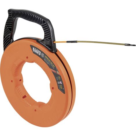 Klein Tools Bande d'installation en fibre de verre avec tête en acier 30,5 m