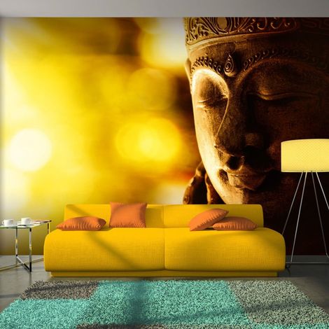 Papier peint illumination de bouddha - 200 x 140 cm (1/4)