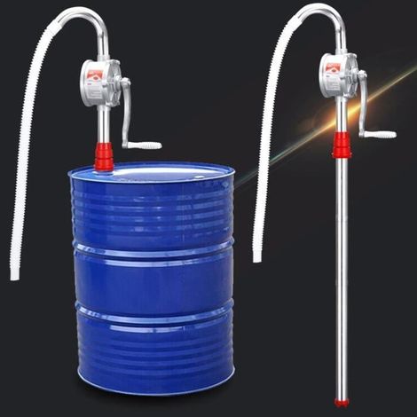 Pompe à Manivelle Rotative de Pompe à Fût de Baril de Pétrole Essence à Diesel en Alliage d\'Aluminium-HAJ (1/4)